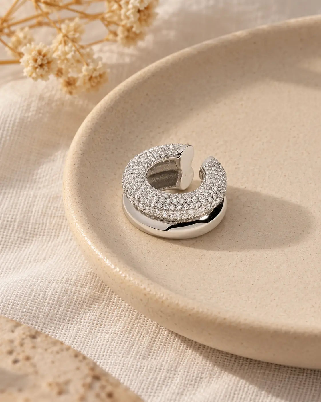 Pavé Dome Ear Cuff