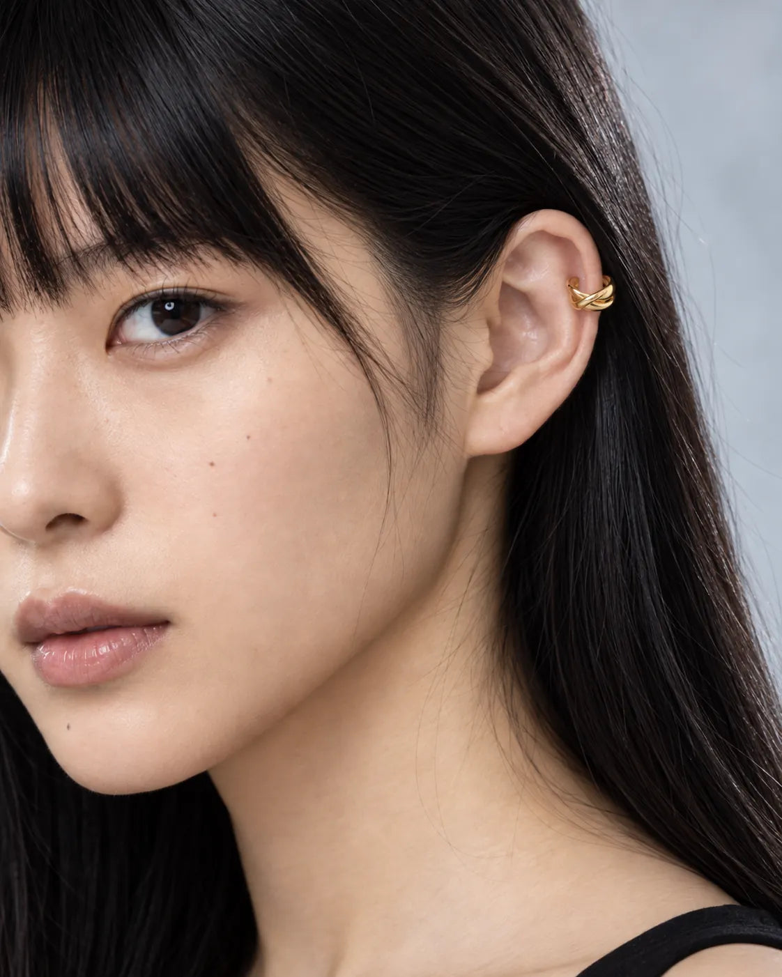 Axis Crossed Ear Cuff